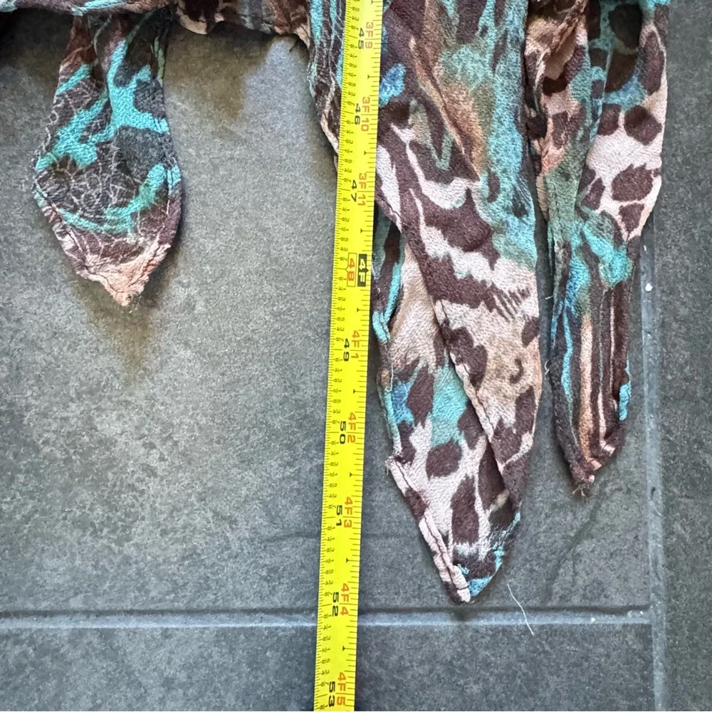 LOLA P- Floral bohemian cowl neck swing dress. XL - Picture 12 of 12